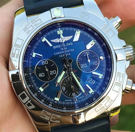 jetblue breitling watch|Breitling chronomat 44 blue dial.